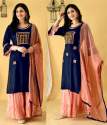 New Launching  Rayon kurti sharara with dupatta set