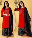 New Launching  Rayon kurti sharara with dupatta set thumb 2