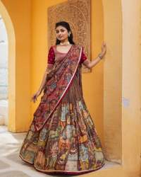 New Launching Trending Lahenga Choli With Embroidery Work Designer