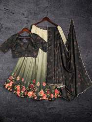 New Launching Tussar silk floral prints lehenga choli