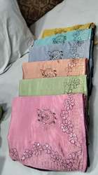 new lunch Embroidered work fancy saree