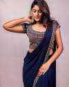New Lunch Georgette Ready To Wear Saree WITH Readymade Blouse