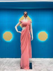 new lunching sequence work ready to wear saree