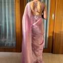 New rainbow sequins scattered silk saree saree thumb 5
