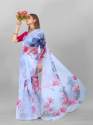 Organza saree with Digital Print