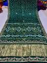 Original Gaji Silk Bandhani With Gota Pati Hand Work Saree  thumb 1