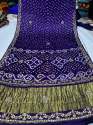 Original Gaji Silk Bandhani With Gota Pati Hand Work Saree  thumb 3