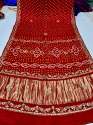 Original Gaji Silk Bandhani With Gota Pati Hand Work Saree  thumb 6