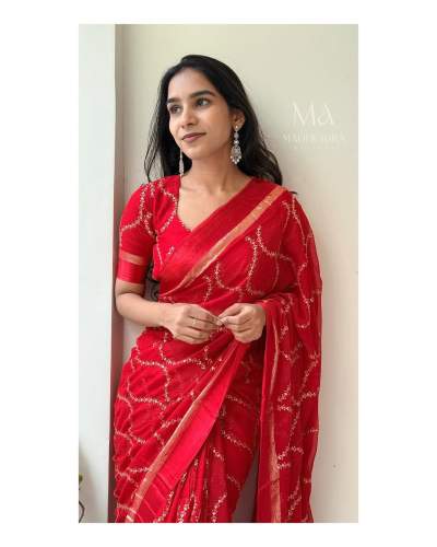 Party Wear Fancy Pure Viscose Georgette Saree
