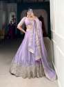  Perfect Wedding Glow Bridesmaid Luxurious Fashionable Burberry Silk Lehenga