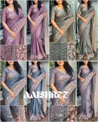 Pragya launch sequin khatha work  tusser cotton sarees