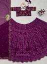 Premium And Beautiful Faux Georgette Lehenga With Sequnce thumb 3