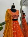 Premium And Branded Collection Of Lehengha With Chinon And Thread With Sequence 