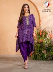 Premium And Branded collection With Pure Dola Silk Kurti And Pant Set