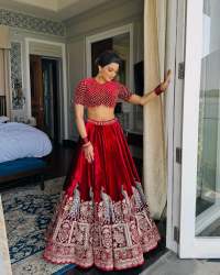 Premium Classical Viscos velvet Lehenga With Sequence Work