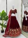 Premium Classical Viscos velvet Lehenga With Sequence Work thumb 2