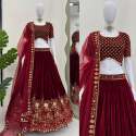 Premium Classical Viscos velvet Lehenga With Sequence Work thumb 3