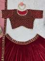 Premium Classical Viscos velvet Lehenga With Sequence Work thumb 5