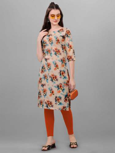Premium Creap fabric printed kurti