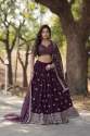 Premium Designer Lehenga With Sequins And Thread Embroidered Work thumb 1