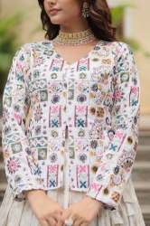 Premium Designer  Readymade  Indo Western Dress With Sequins Embroiderd Work