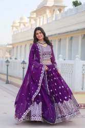 Premium Trendy Heavy Fox Georgette Lehenga With embroidery Sequence Work