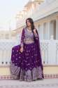 Premium Trendy Heavy Fox Georgette Lehenga With embroidery Sequence Work thumb 1