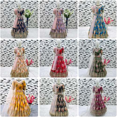  Presenting Heavy Fox Georgette Gown 