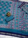 Presenting here a perfect Ajrakh printed saree  thumb 11