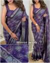 Presenting here a perfect Ajrakh printed saree  thumb 4