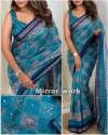 Presenting here a perfect Ajrakh printed saree  thumb 5