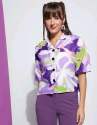 Printed Rayon Fabric ladies Shirt