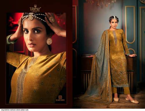 Rang Fashion Mehram Velvet Salwar Suits