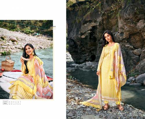 Rang Fashion Summer Sky 1001-1008 Series Lawn Cotton Designer Dress Material Wholesale Price Surat
