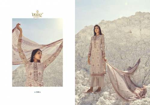 Rang Fashion White Pearl Pure Lawn Cotton Salwar Kameez Wholesale Price Surat