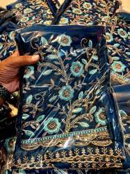 Rangoli fabric  zari cutwork  saree