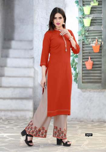Rayon Kurti With Palazzo6