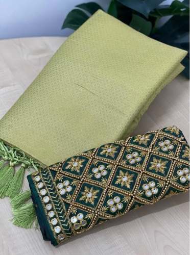 rich pallu jacquard work soft silk saree