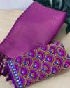 rich pallu jacquard work soft silk saree thumb 17