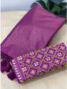 rich pallu jacquard work soft silk saree thumb 6