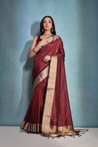 Rutrang launch  raw silk zari lining Banarasi saree