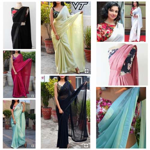 sateen saree