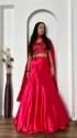 Satin Silk Premium Lehenga With Sequence And Thread Work