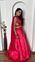Satin Silk Premium Lehenga With Sequence And Thread Work thumb 2