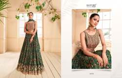 Rangoli Green Full Stitched Designer Georgette Work Lehenga