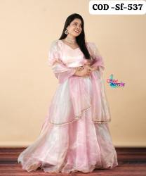 trendi silk Organza  Lenenga  choli