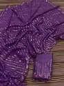 shine tebby Organza Saree thumb 1