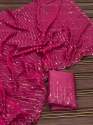 shine tebby Organza Saree thumb 3