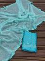 shine tebby Organza Saree thumb 4