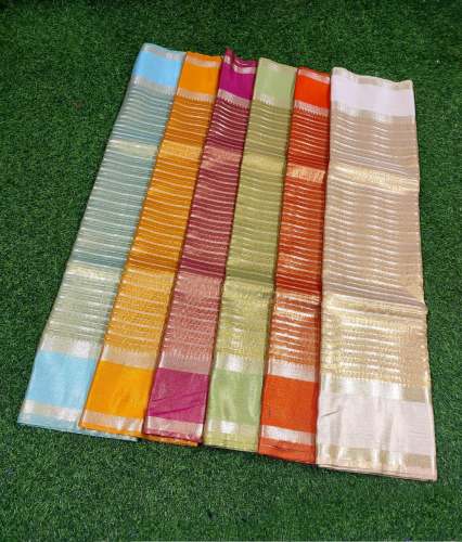 Shiny Collection Banarasi Tissue Dybel Soft Silk Saree
